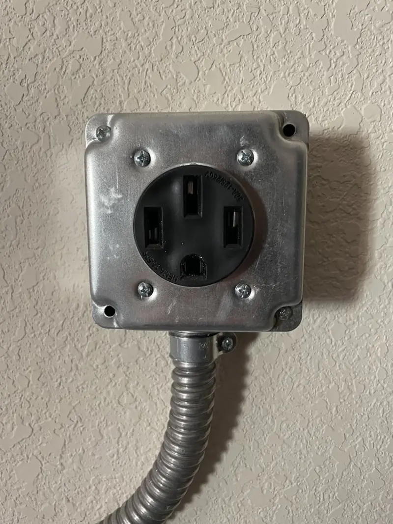 NEMA 14-50 outlet installed for Electrical Panel Upgrade in Seffner